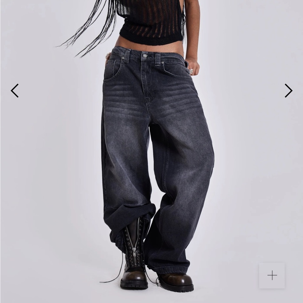 Jaded London Washed Black Colossus Jeans